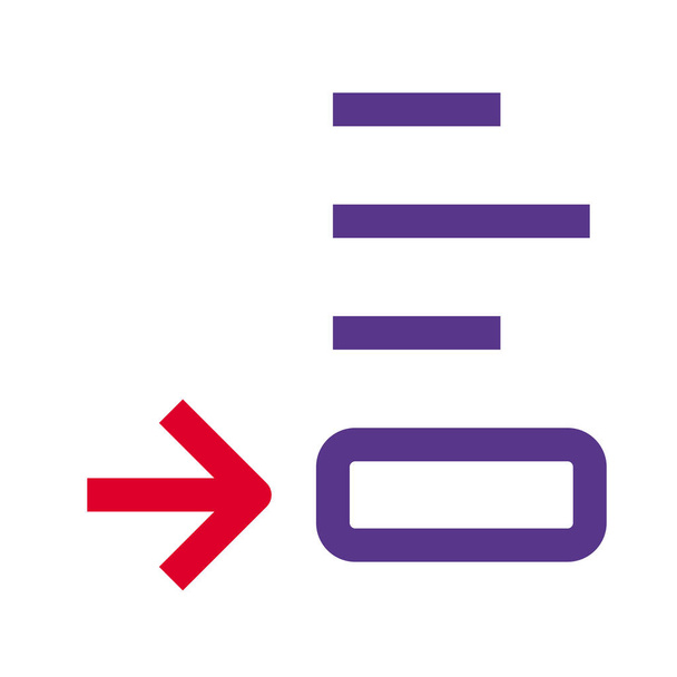 Bottom footer text-position arrow point right-direction text adjust - Vektör, Görsel