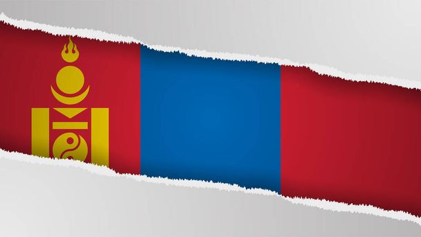 EPS10 Vector Patriotic Background з монгольськими кольорами прапора. Елемент впливу на використання, який ви хочете зробити. - Вектор, зображення
