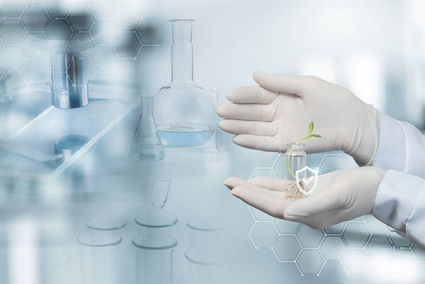 El concepto de protección de los avances científicos en biotecnología. - Foto, Imagen
