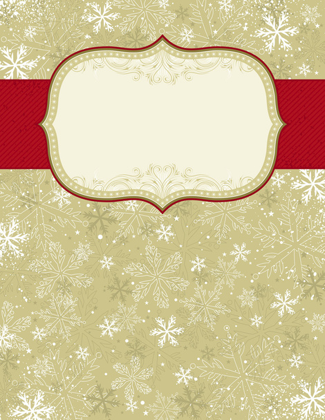 beige christmas background, vector - Vetor, Imagem