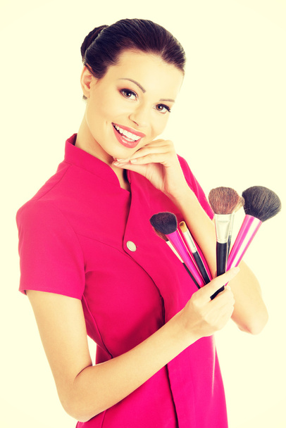 Happy make-up artist - Foto, Imagen