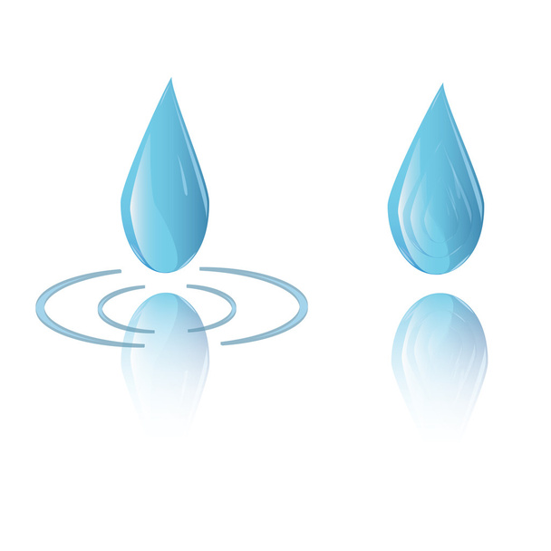 Icono de vector de gota de agua
 - Vector, imagen