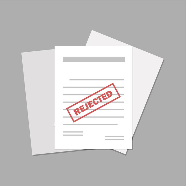 Vector icon documents lying on the folder on white isolated background. Layers grouped for easy editing illustration. For your design. - Vector, Image