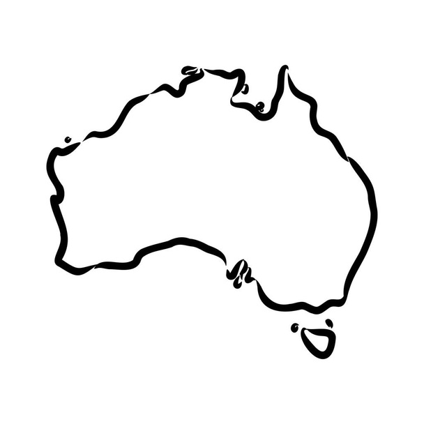 Australia Mapaロイヤルティフリーのストックベクター