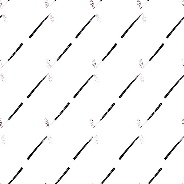 Magic wand seamless pattern. Magic background . Repeated texture in doodle style for fabric, wrapping paper, wallpaper, tissue. Vector illustration. - ベクター画像