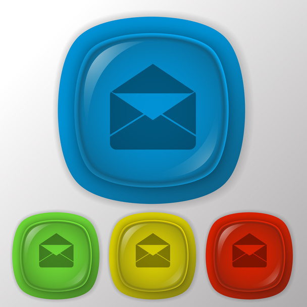 Postal envelope icon - Vector, Image