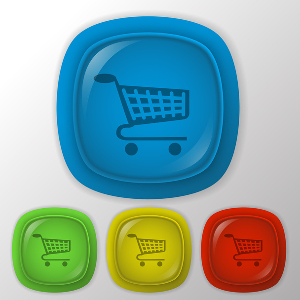 Cart online store - Vektor, kép