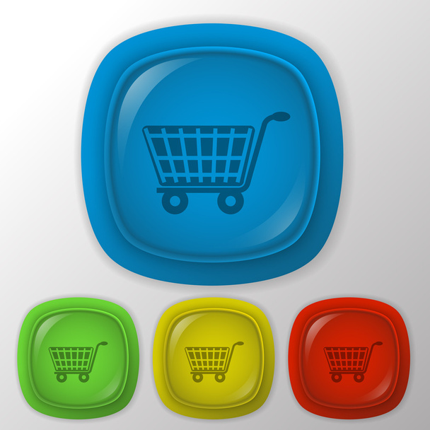 Cart online store - Vector, imagen