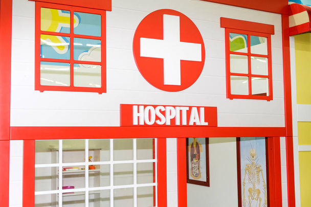 Çocuk Hastanesi - çocuklar için bir oyun odası, bir klinik simülasyonu - Fotoğraf, Görsel