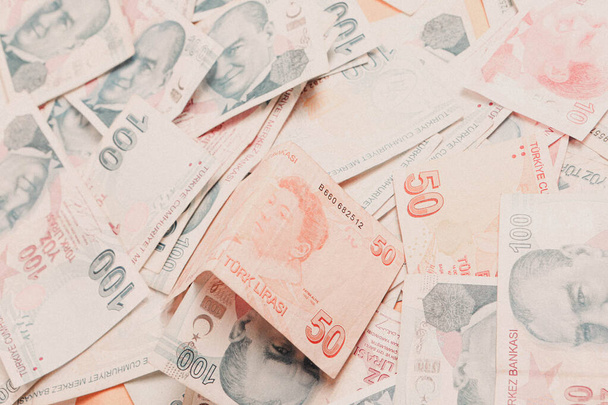 Türk para birimi ve Türk lireti banknotları - Fotoğraf, Görsel