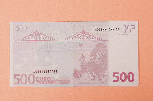 Moneda europea dinero, billetes en euros - Foto, imagen