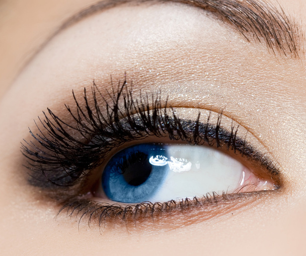 Close-up of beautiful womanish eye - Photo, Image