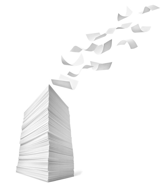 paper stack pile fplying office paperwork busniess education - Zdjęcie, obraz
