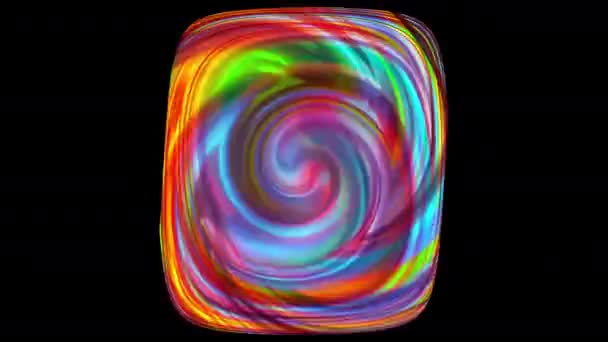 Square swirl of abstract whirlpool - Footage, Video