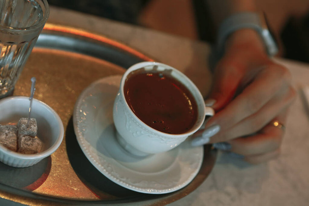 cup of Turkish coffee on table - Fotografie, Obrázek