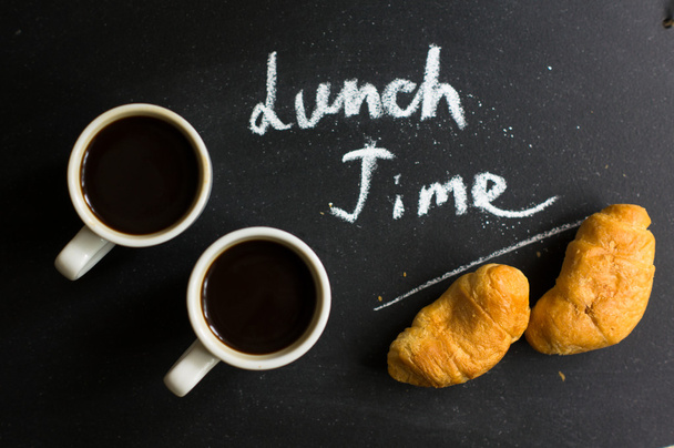 káva a croissanty - Fotografie, Obrázek