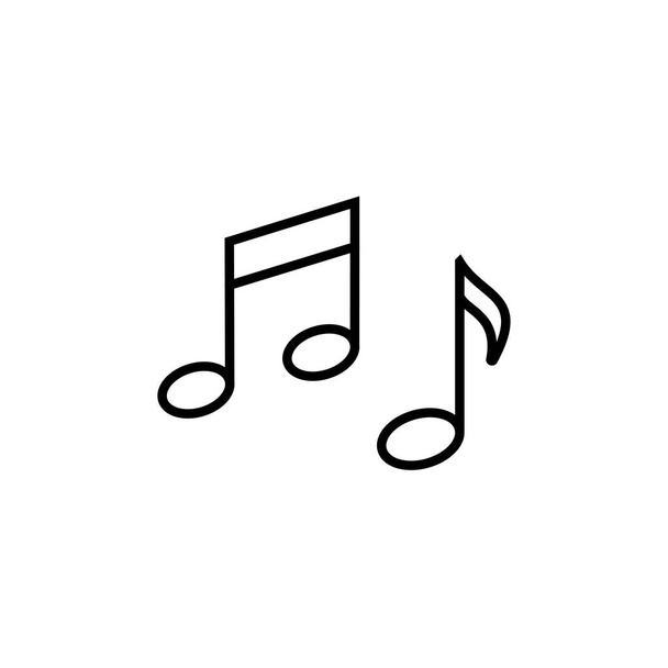 editable icons of digital or online music media player. simple and minimalist illustration for music website or application interface. - Vektor, Bild