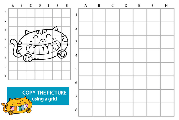 Illustration vectorielle du jeu de puzzle éducatif avec piano doodle - Vecteur, image