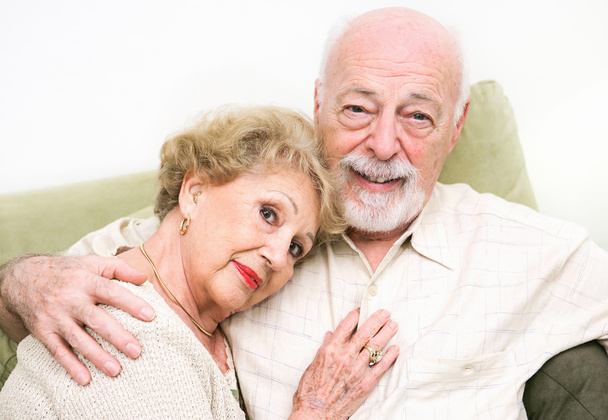 Loving Senior Couple at Home - Фото, изображение