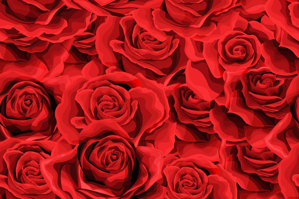 Kwiat róży Płynny wzór tekstury tła. nadaje się do drukowania tekstyliów - Wektor, obraz