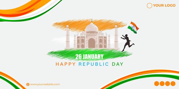 vector illustration for Indian happy republic day - Vektor, obrázek