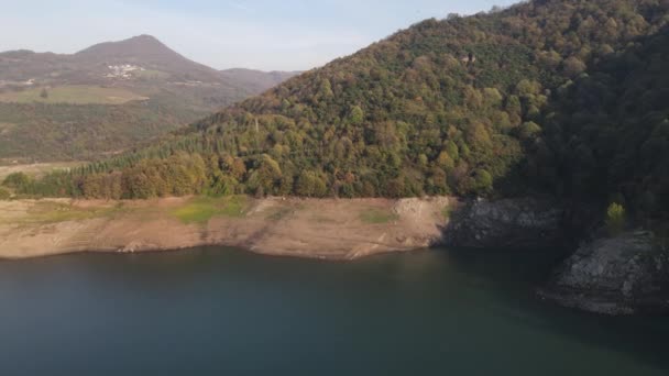 Forest view over the dam - Footage, Video