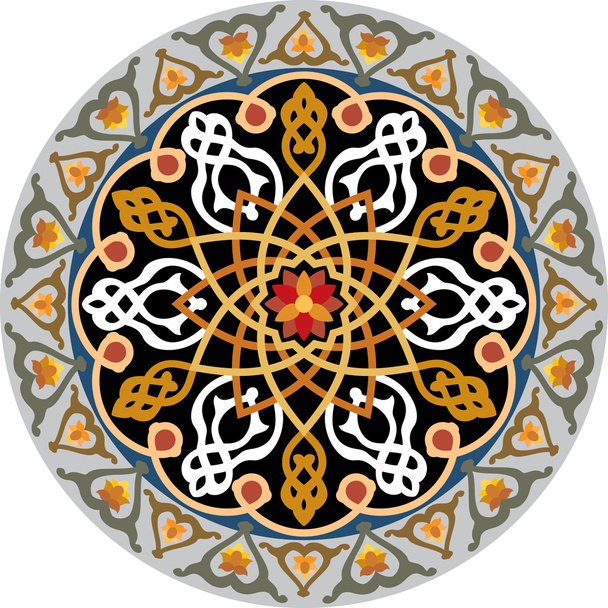 アラベスク （唐草模様） 詳細な飾り - ベクター画像