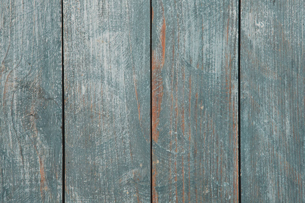 Vintage blue wood background texture with knots and nail holes. Old painted wood wall. Blue abstract background. - Foto, afbeelding