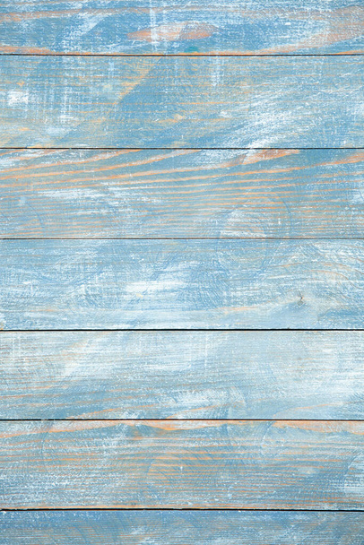 Vintage blue wood background texture with knots and nail holes. Old painted wood wall. Blue abstract background. - Fotó, kép