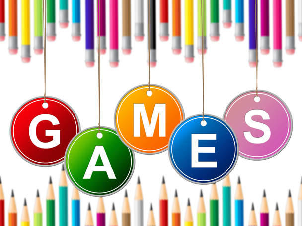 Games Play Indicates Leisure Gaming And Entertainment - Photo, Image