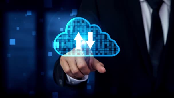 Kurnaz iş ağı için bulut hesaplama teknolojisi ve çevrimiçi veri depolama - Video, Çekim