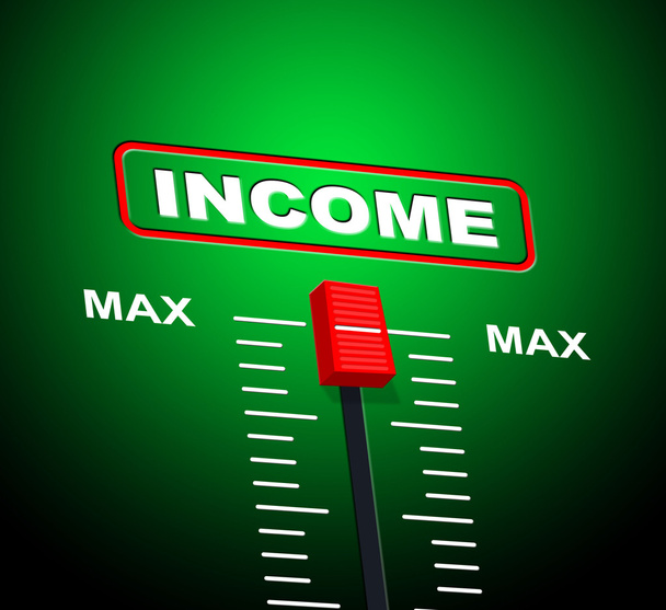 Max Income Represents Upper Limit And Revenues - Photo, Image