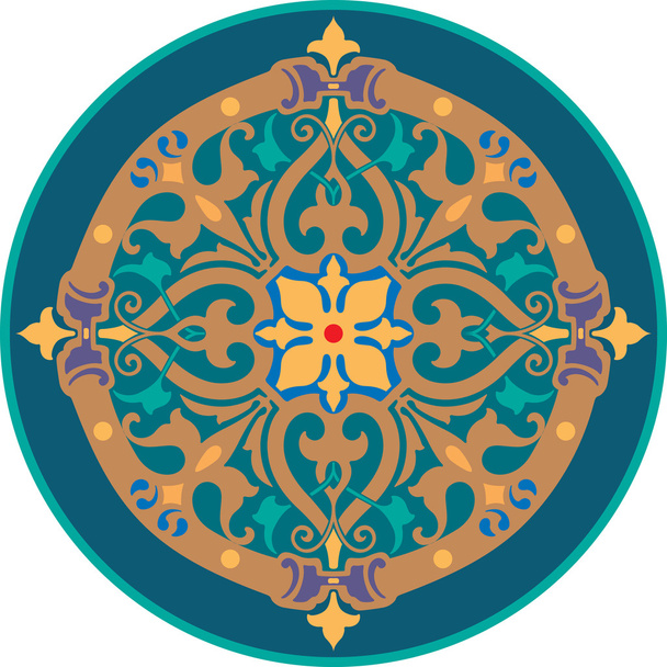 Decorative pattern with beautiful detailed ornament - Vektori, kuva
