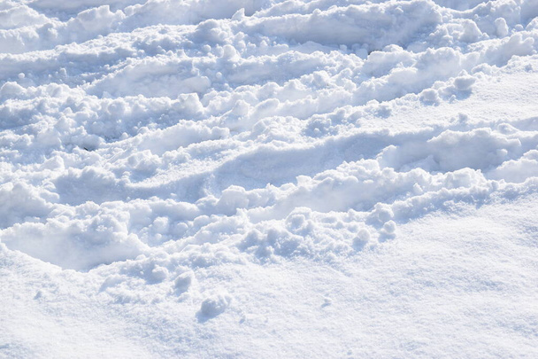 Primer plano textura nieve fondo - Foto, Imagen