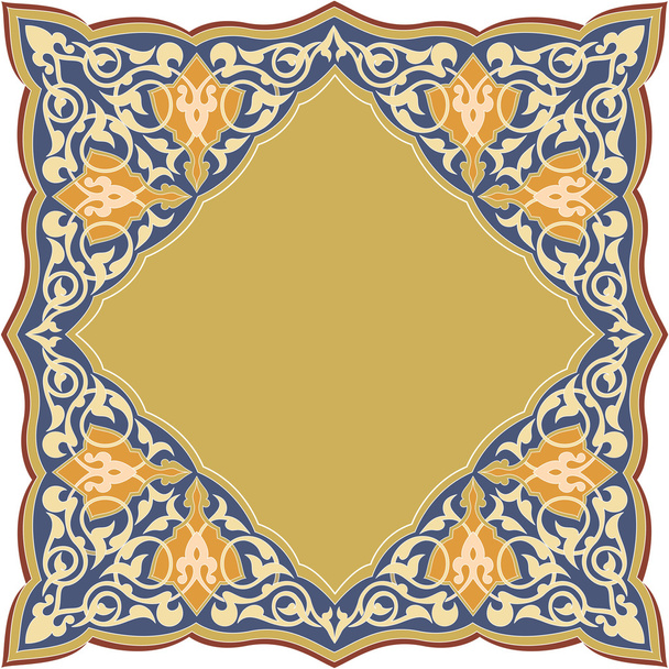 Marco oriental adornado
 - Vector, imagen