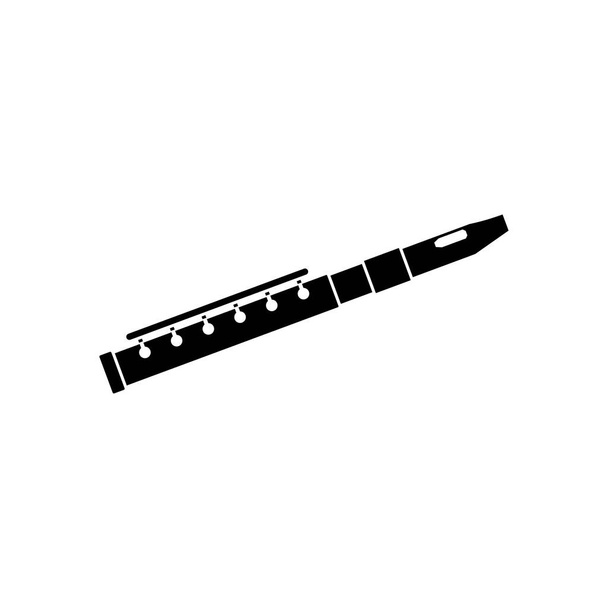 Flute icon design template vector isolated - Vector, Image