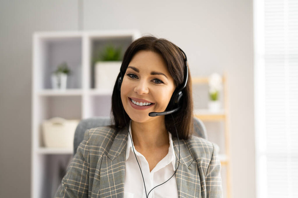 Video Conference Online Interview Business Call Or Chat - Valokuva, kuva