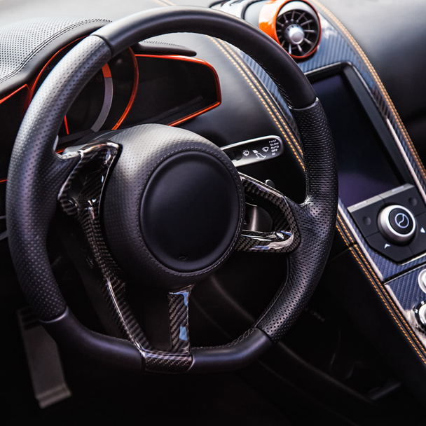 Interior of the sports car - Photo, Image