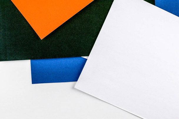 Renkli kağıtlardan yapılmış çok renkli soyut arkaplan. Yüksek kalite fotoğraf - Fotoğraf, Görsel