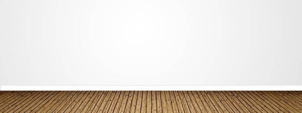 Concept or conceptual vintage or grungy brown background of natural wood or wooden old texture floor and wall as a retro pattern layout. A 3d illustration metaphor to time, material, emptiness,  age or rust - Photo, Image