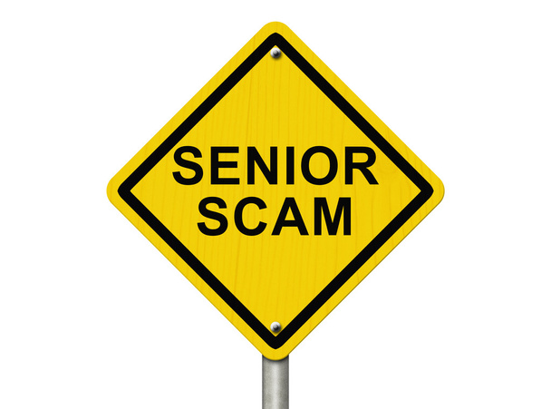 Senior Scam Warning Sign - Photo, Image