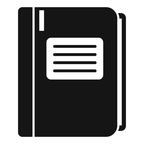 Notebook folder icon simple vector. Write paper - Vettoriali, immagini