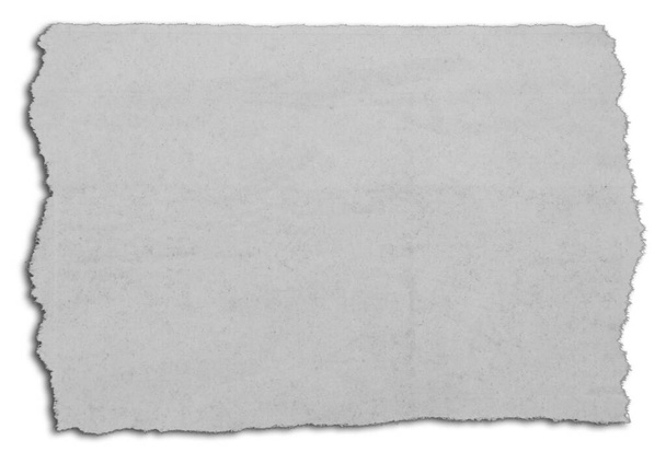 Un pedazo de papel roto sobre blanco - Foto, imagen