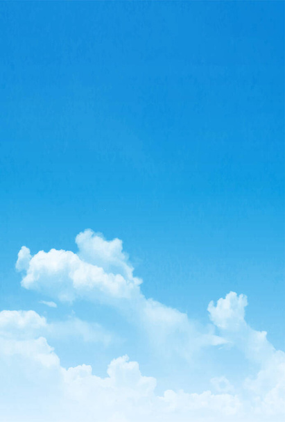 Himmel Wolke Landschaft blauer Hintergrund - Vektor, Bild