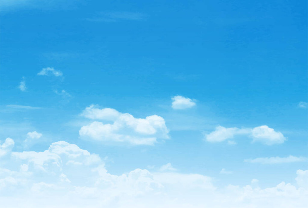 Cielo nube paisaje fondo azul - Vector, imagen