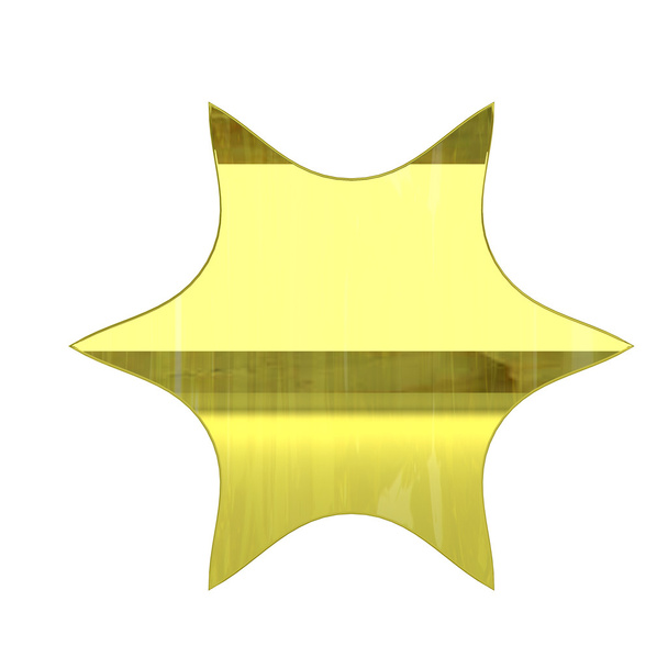 brillante icono de la zona vip de oro - 3D renderizado aislado en blanco
 - Foto, imagen