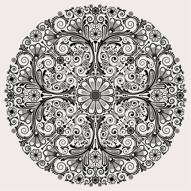 vector abstract floral  background - Вектор,изображение