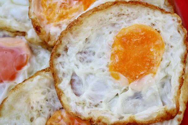 Close up of fried egg breakfast - Photo, Image