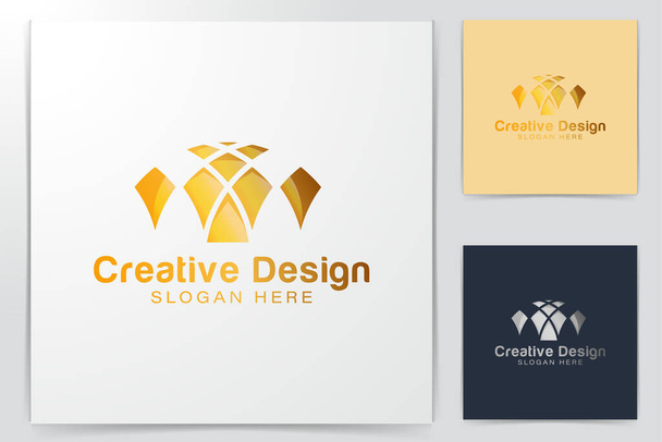 Gold Islamic Dome Palace logo Idee. Ispirazione logo design. Illustrazione vettoriale modello. isolato su sfondo bianco
 - Vettoriali, immagini