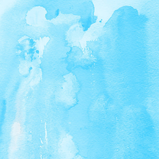 Bleu Grunge Aquarelle texture Arrière-plan. Texture aquarelle pastel grunge et bruyante sur toile blanche ou fond de papier texturé. Couleur pastel Coloré Grunge arc-en-ciel fond texturé. - Photo, image